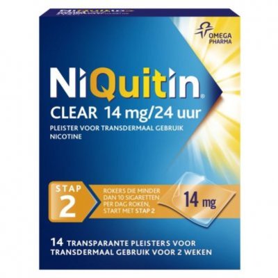 Niquitin Clear pleisters 14mg stoppen met roken